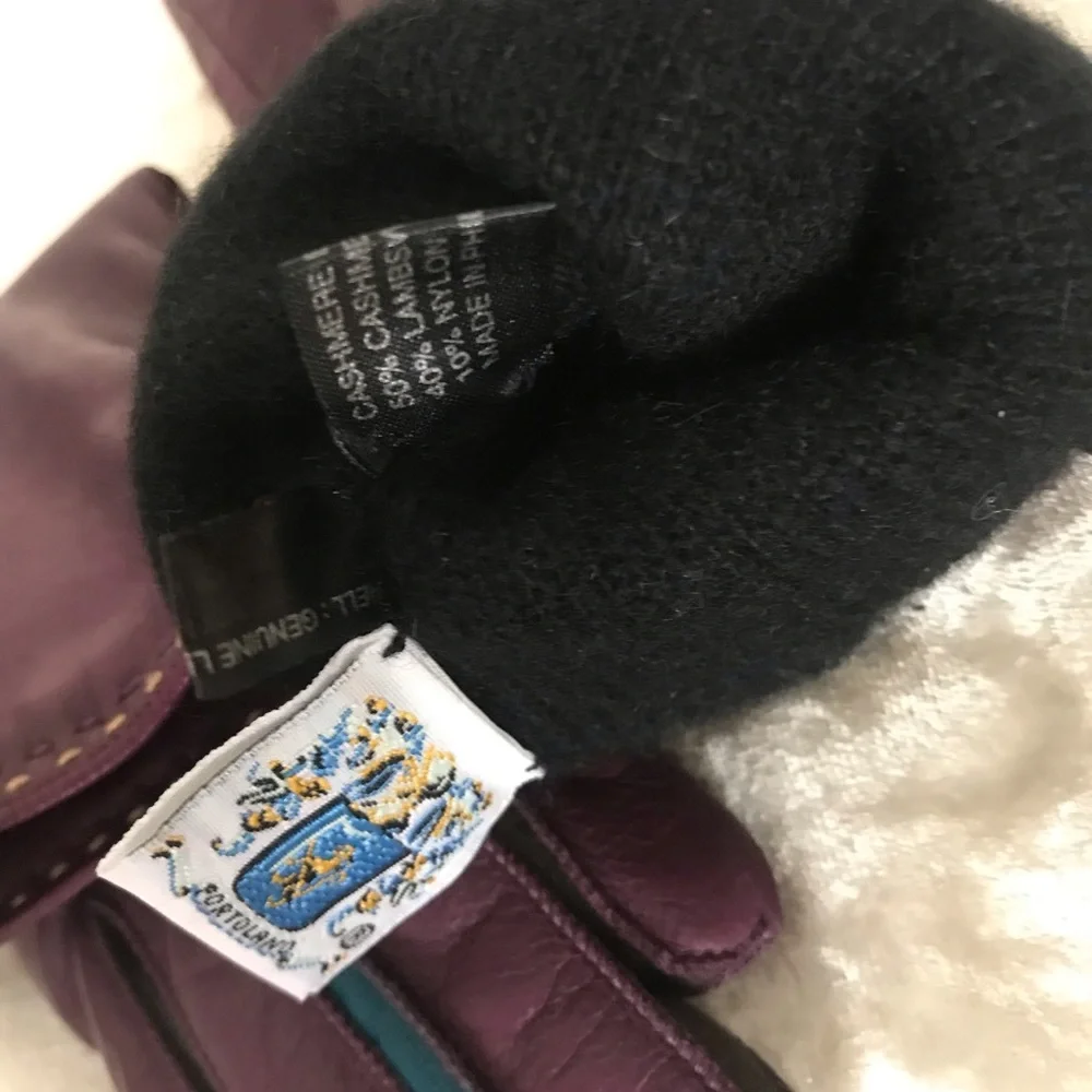 Portolano Rosebud Multi Colored Leather Gloves